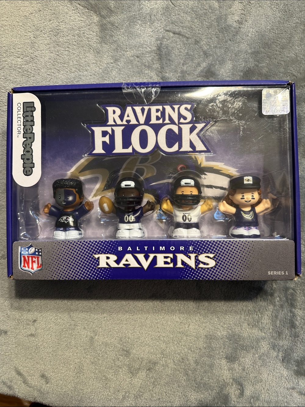 NIB Fisher-Price Ravens Flock Baltimore Ravens LITTLE PEOPLE Set Ages 1+